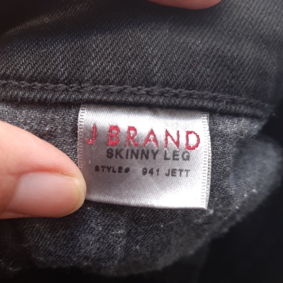 J Brand Black Skinny Leg Jeans Jett Style Size 27 - Picture 7 of 8